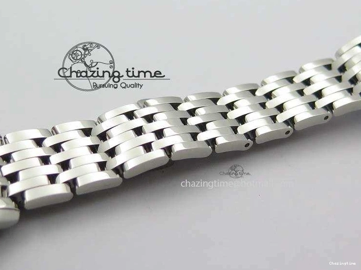 0310 De Ville 27mm Ladies MK 1:1 Best Edition White MOP Diamond Markers On SS Bracelet Ronda Quartz MoistureWicking 8190